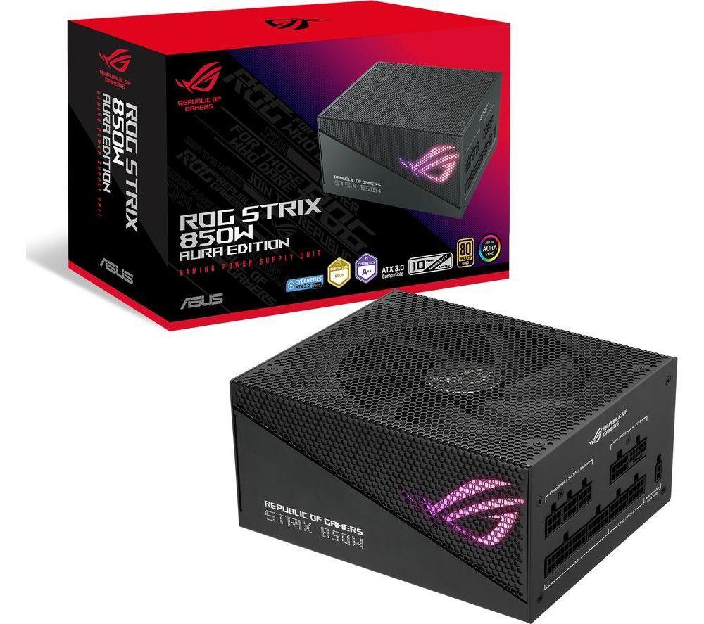 ASUS ROG Strix Gold Aura Edition Modular ATX PSU - 850 W image number 10 of 11