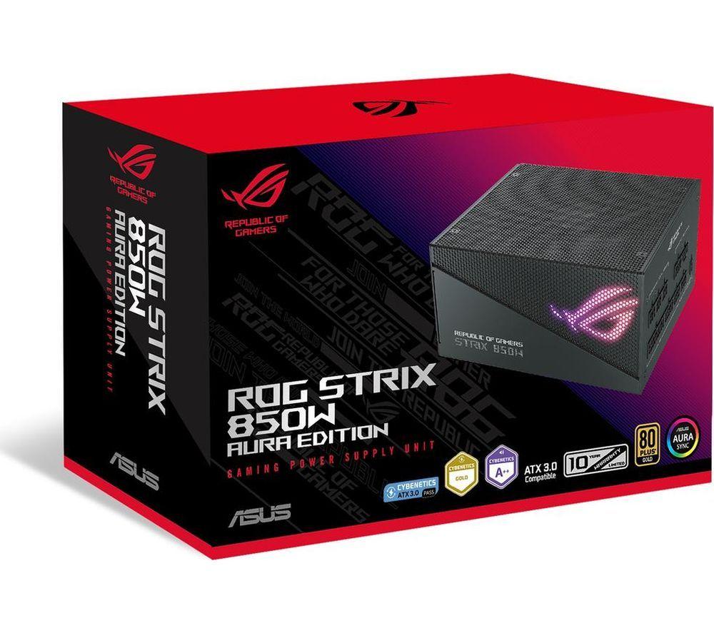 ASUS ROG Strix Gold Aura Edition Modular ATX PSU - 850 W image number 11 of 11