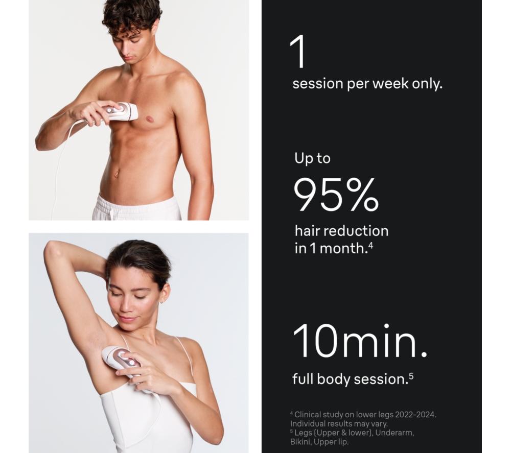 BRAUN Skin i&middot;expert IPL7147 IPL Hair Removal System - Rose Gold & White image number 5 of 9