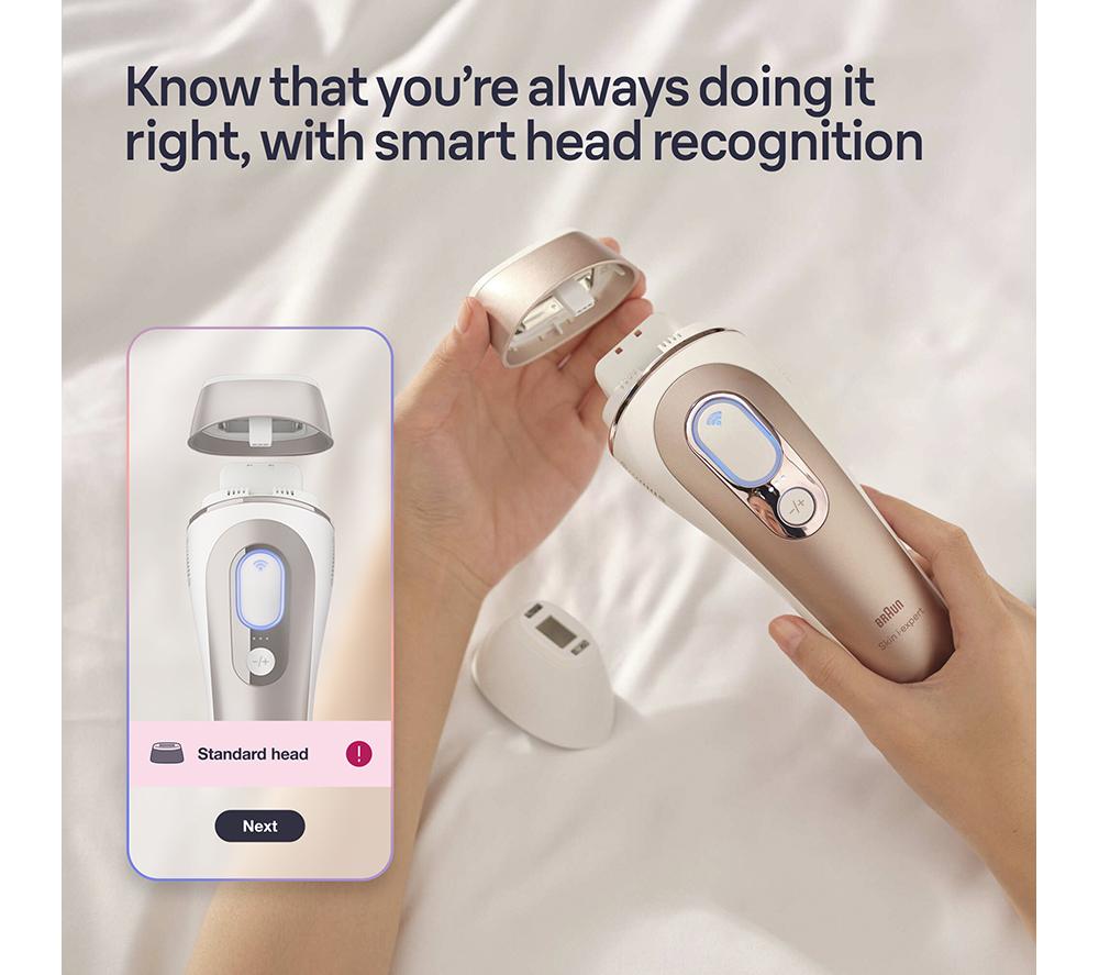BRAUN Skin i&middot;expert IPL7147 IPL Hair Removal System - Rose Gold & White image number 9 of 9