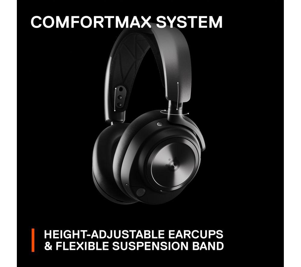 STEELSERIES Arctis Nova Pro Wireless 7.1 Gaming Headset for PC & PlayStation - Black image number 10 of 22