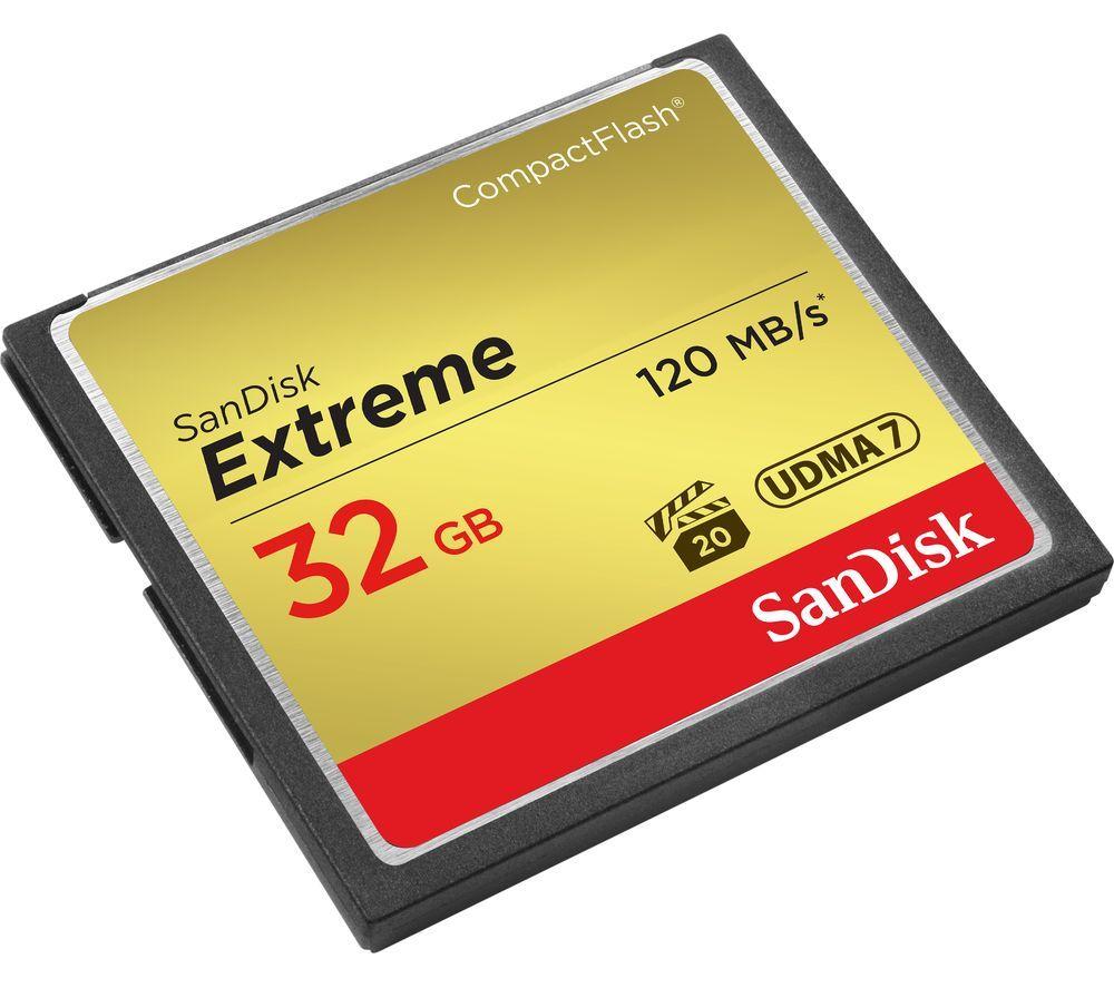 SANDISK Extreme CompactFlash Memory Card - 32 GB image number 2 of 2