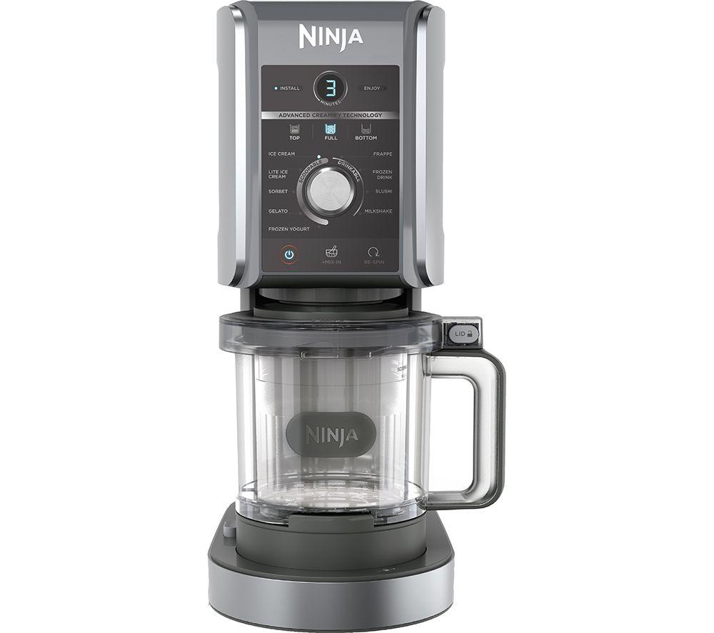 NINJA Creami Deluxe NC501UK 10-in-1 Ice Cream & Frozen Dessert Maker - Black & Silver