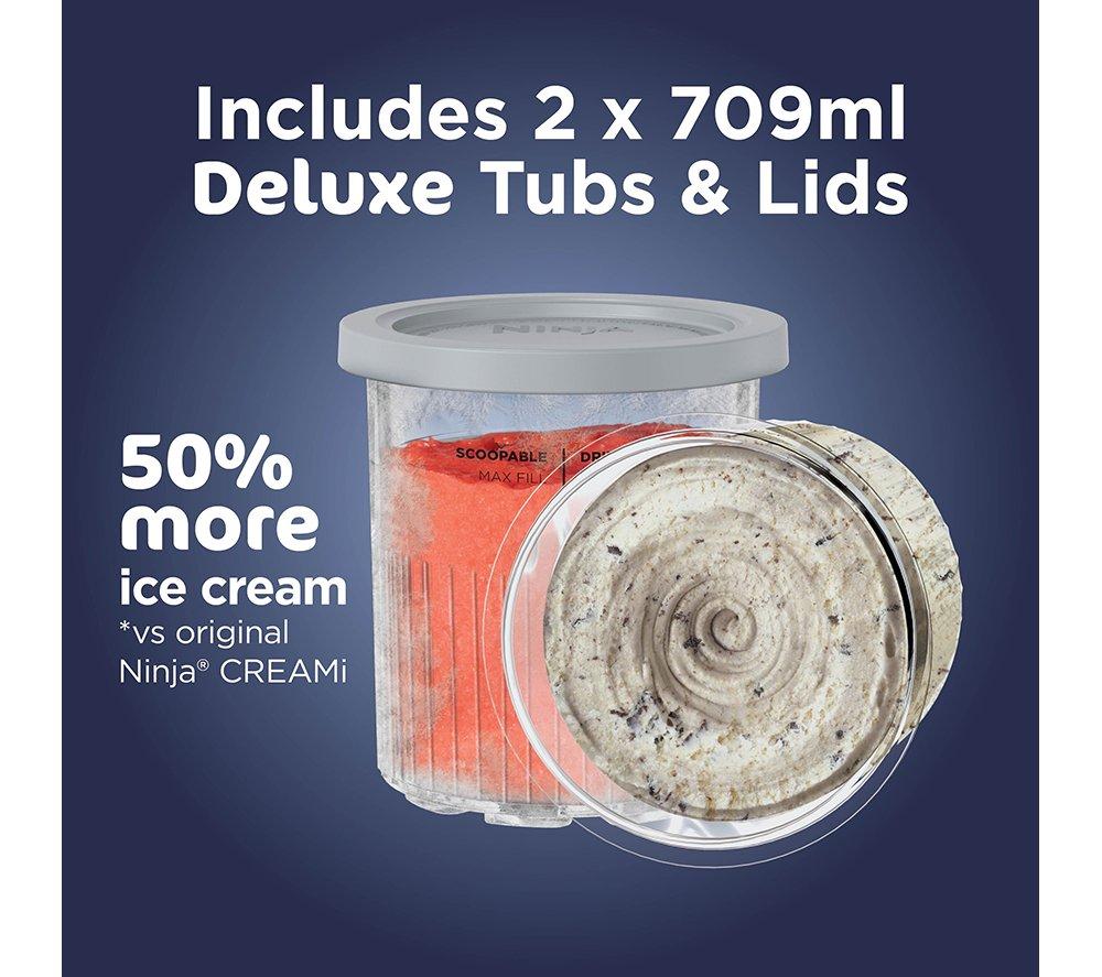 NINJA Creami Deluxe NC501UK 10-in-1 Ice Cream & Frozen Dessert Maker &ndash; Black & Silver image number 3 of 13