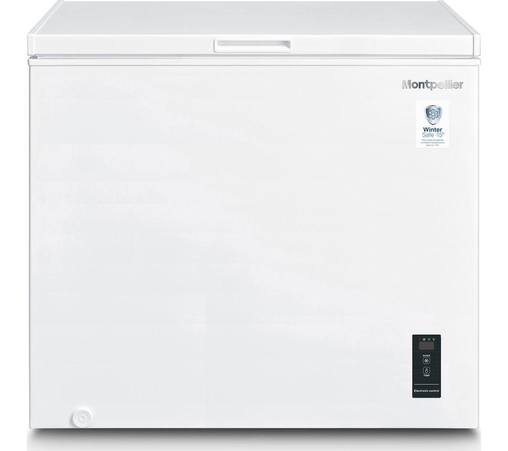 MONTPELLIER MCF200EW Chest Freezer - White, White