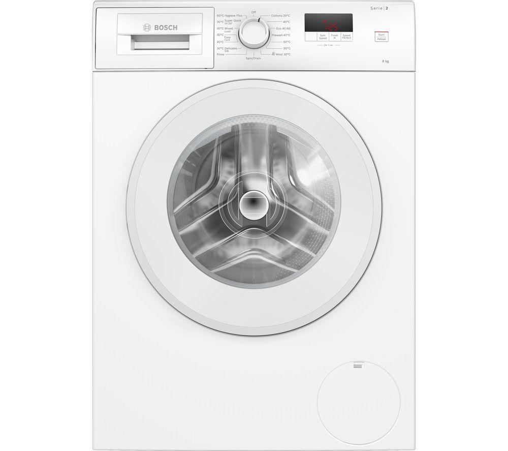 BOSCH Series 2 i-DOS WGE03408GB 8 kg 1400 Spin Washing Machine - White, White