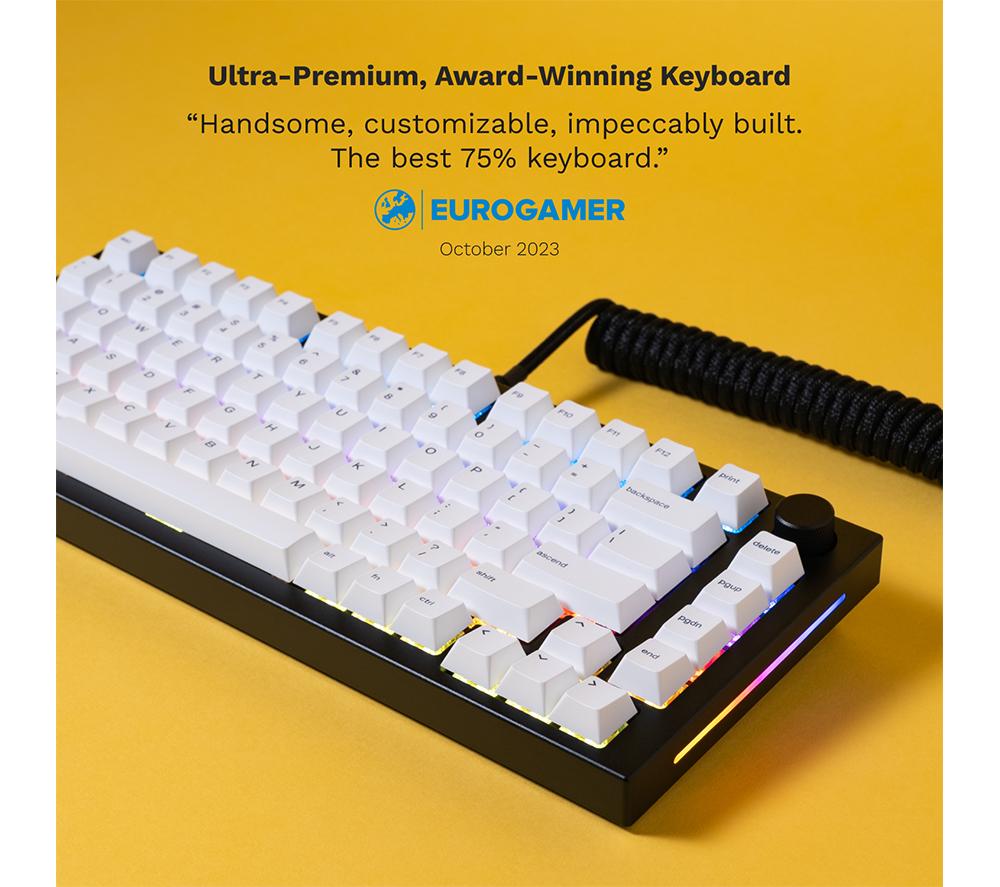 GLORIOUS GMMK PRO Prebuilt 75% Mechanical Gaming Keyboard - Black image number 3 of 10