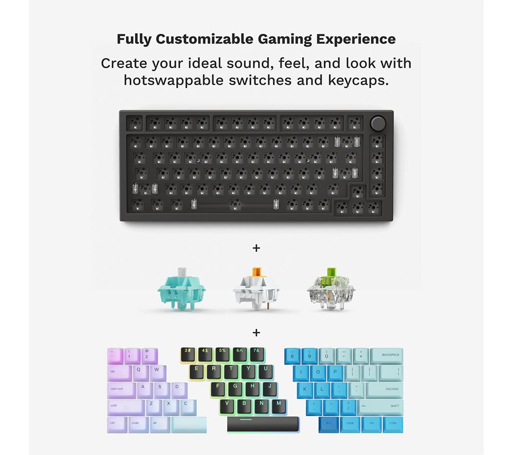 GLORIOUS GMMK PRO Prebuilt 75% Mechanical Gaming Keyboard - Black image number 4 of 10