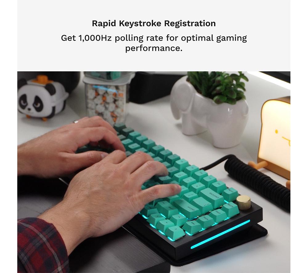 GLORIOUS GMMK PRO Prebuilt 75% Mechanical Gaming Keyboard - Black image number 9 of 10