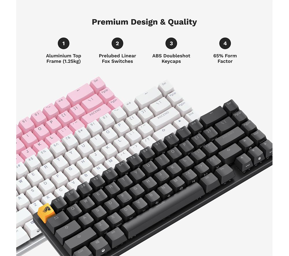 GLORIOUS GMMK 2 Prebuilt 65% Mechanical Gaming Keyboard - Black image number 18 of 23