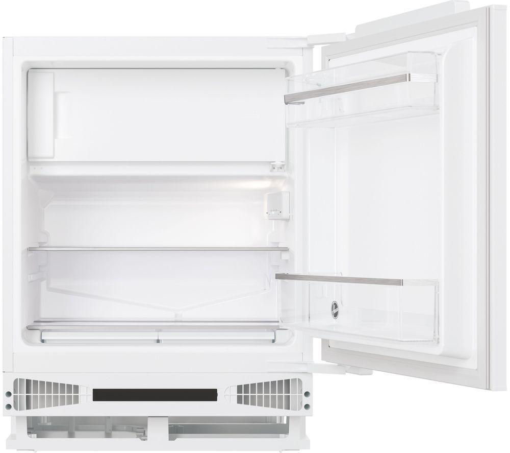 HOOVER HOM4SE68EWPK Integrated Undercounter Fridge – Fixed Hinge, White