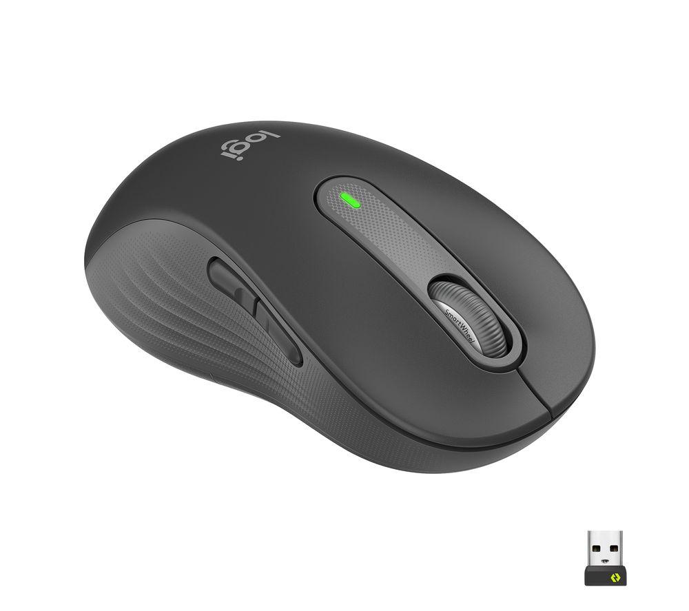 LOGITECH Signature M650 Wireless Optical Mouse - Left-handed, Black