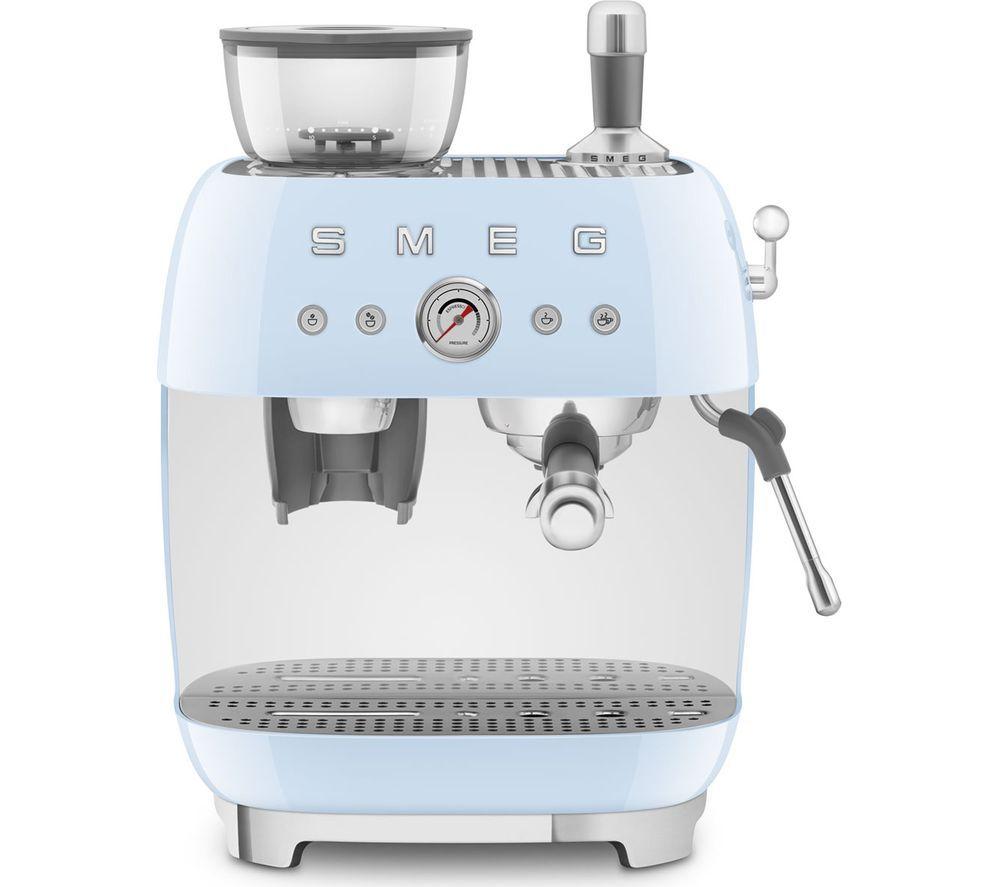 SMEG EGF03PBUK Bean to Cup Coffee Machine - Pastel Blue, Blue