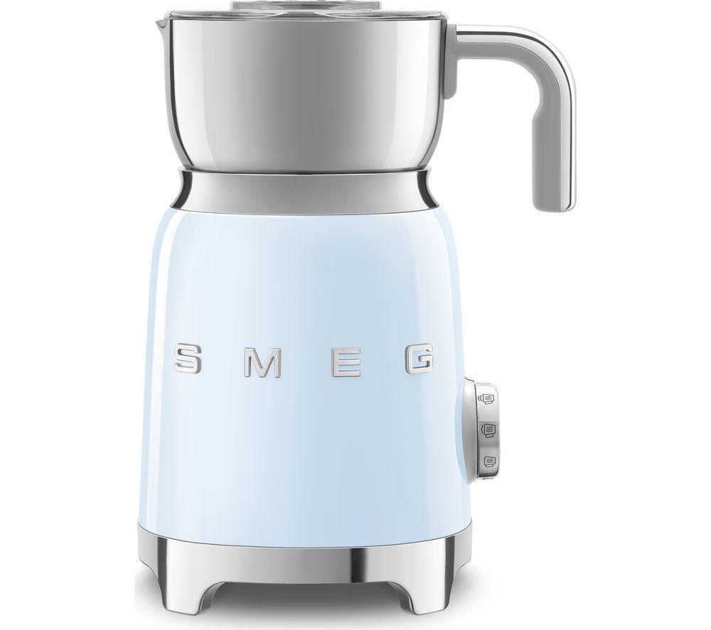 SMEG MFF11PBUK Electric Milk Frother - Pastel Blue, Blue