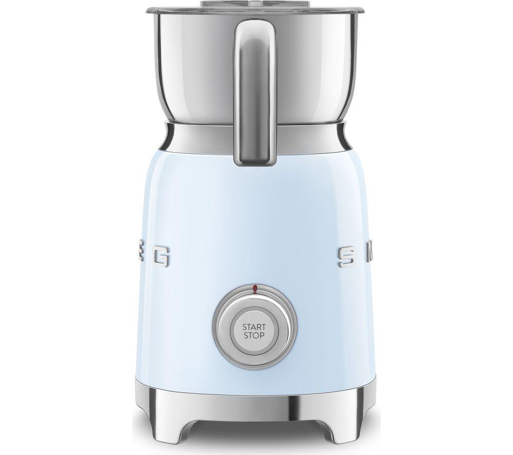 SMEG MFF11PBUK Electric Milk Frother - Pastel Blue image number 2 of 2
