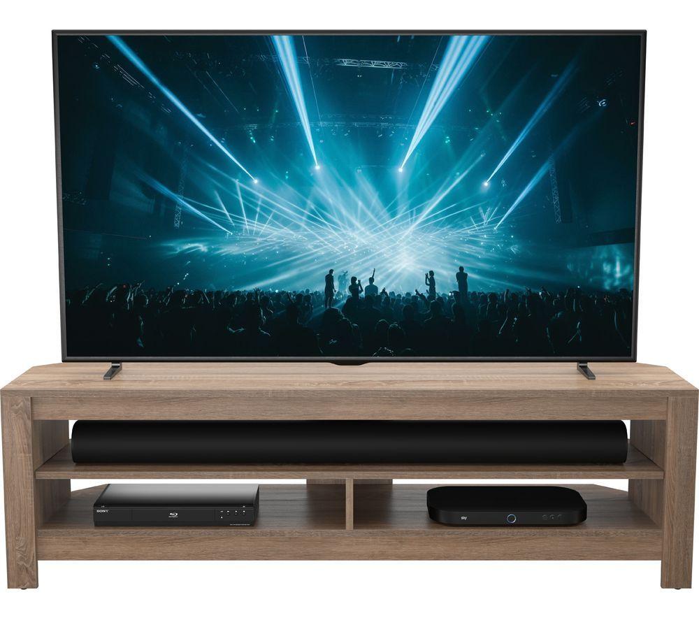 AVF Calibre Sound 1400 mm TV Stand with Sliding Shelf for up to 65" TVs - Rustic Sawn Oak image number 6 of 7