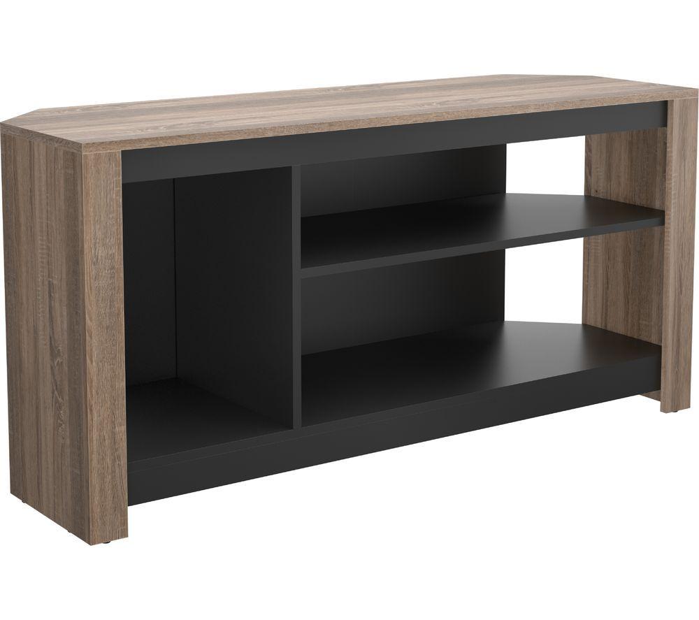 AVF Calibre Alto CAG120GO 1200 mm TV Stand - Rustic Sawn Oak & Black, Black,Brown