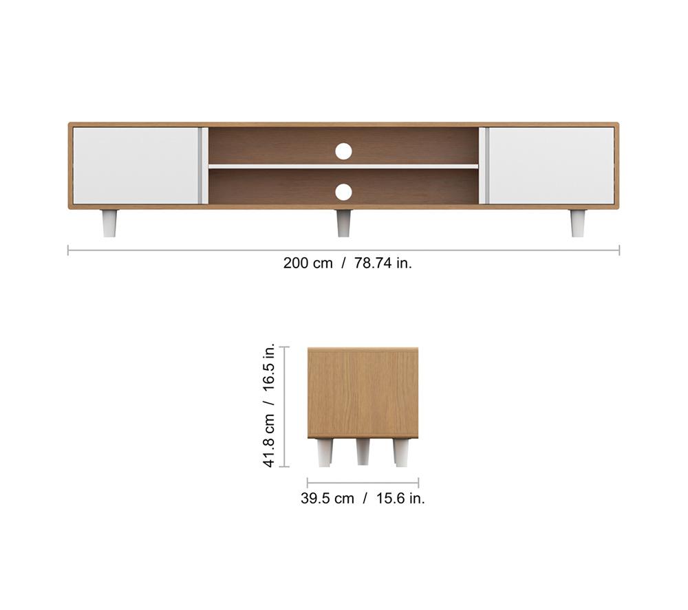 AVF Calibre Gaming 1200 mm TV Stand with Vertical Storage for up to 60" TVs - Rustic Sawn Oak & Black image number 11 of 11