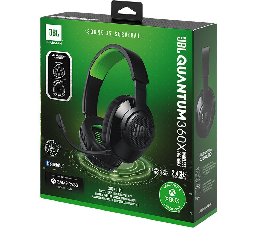 Buy JBL Quantum 360X Xbox Wireless Gaming Headset Black Green Currys