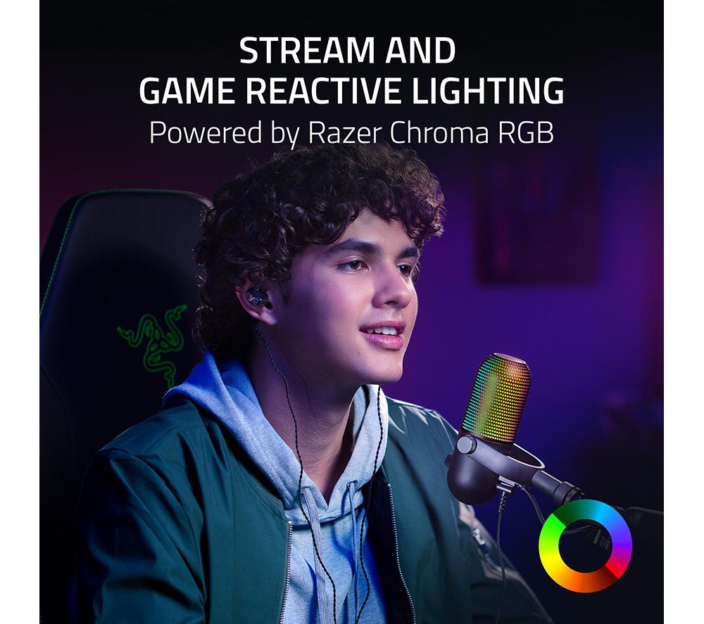 RAZER Seiren V3 Chroma Microphone - Black image number 2 of 15