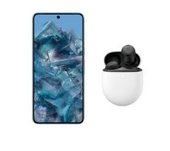 GOOGLE Pixel 8 Pro (128 GB, Bay) & Pixel Buds Pro Wireless Bluetooth Noise-Cancelling Earbuds (Charcoal) Bundle