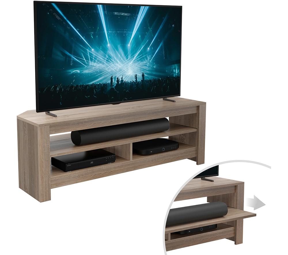 AVF Calibre Sound 1200 mm TV Stand - Rustic Sawn Oak, Brown