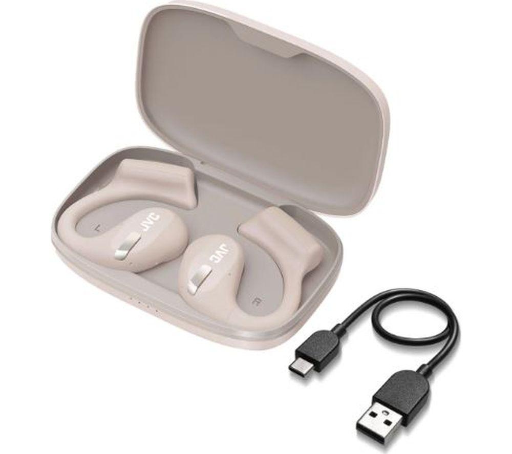 JVC HA NP50T Wireless Bluetooth Sports Headphones - Beige image number 3 of 4