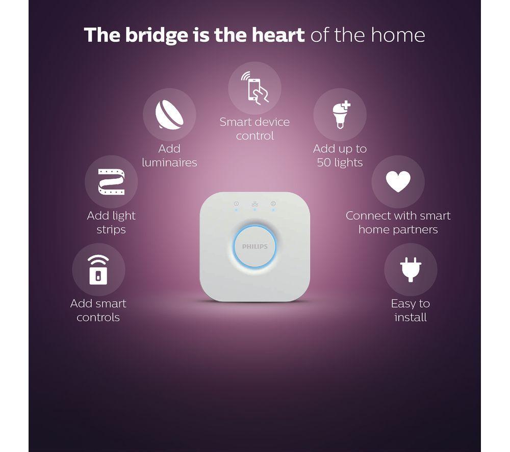 PHILIPS HUE Lily White & Colour Ambiance Smart Outdoor LED Spotlight Starter Kit - Black, Triple Pack image number 9 of 9