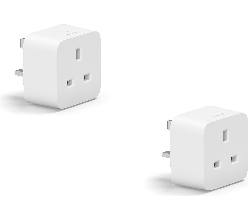 PHILIPS HUE Smart Plug - White, Twin Pack