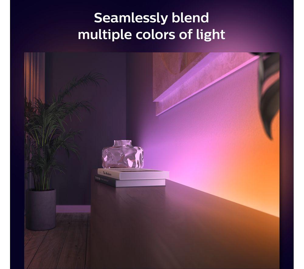 PHILIPS HUE White and Colour Ambiance Gradient Lightstrip with 1 m Extension - 2 m image number 2 of 8