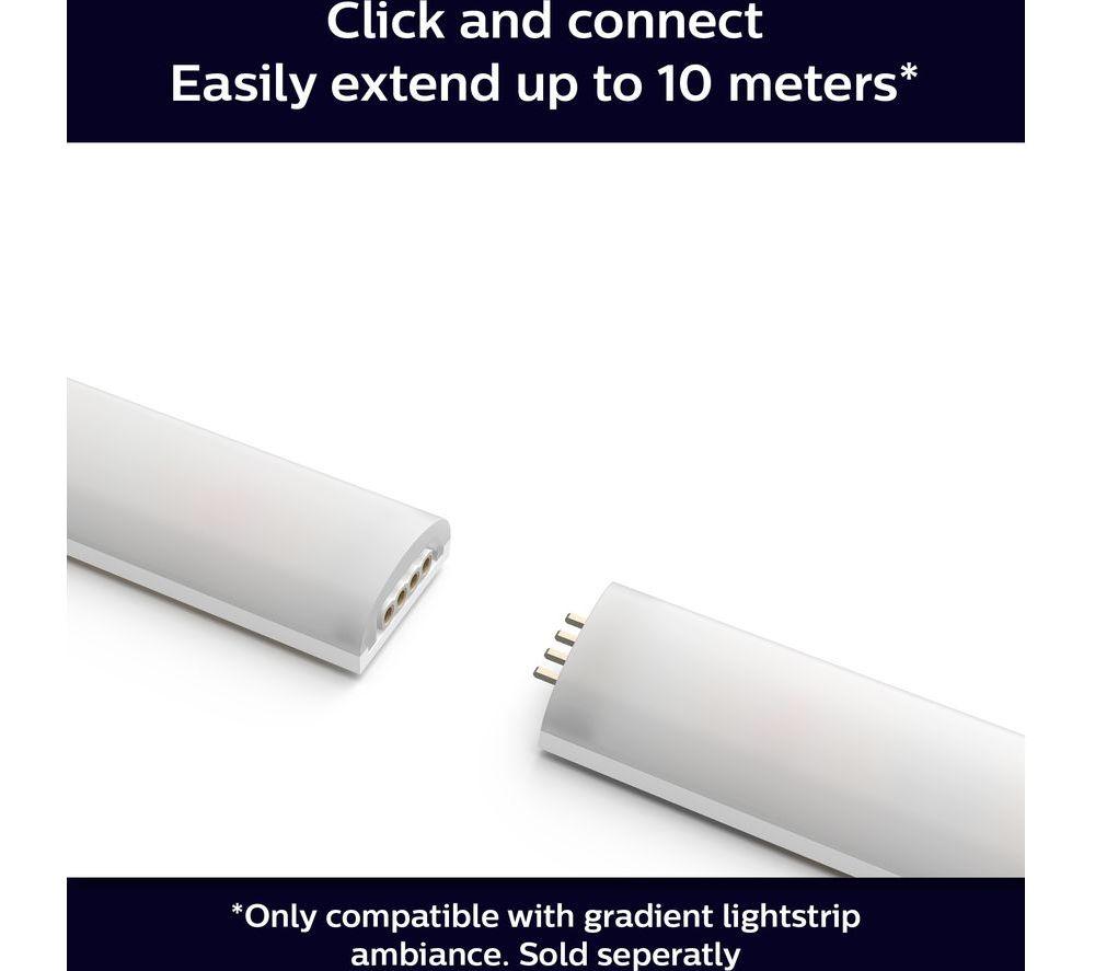 PHILIPS HUE White and Colour Ambiance Gradient Lightstrip with 1 m Extension - 2 m image number 5 of 8
