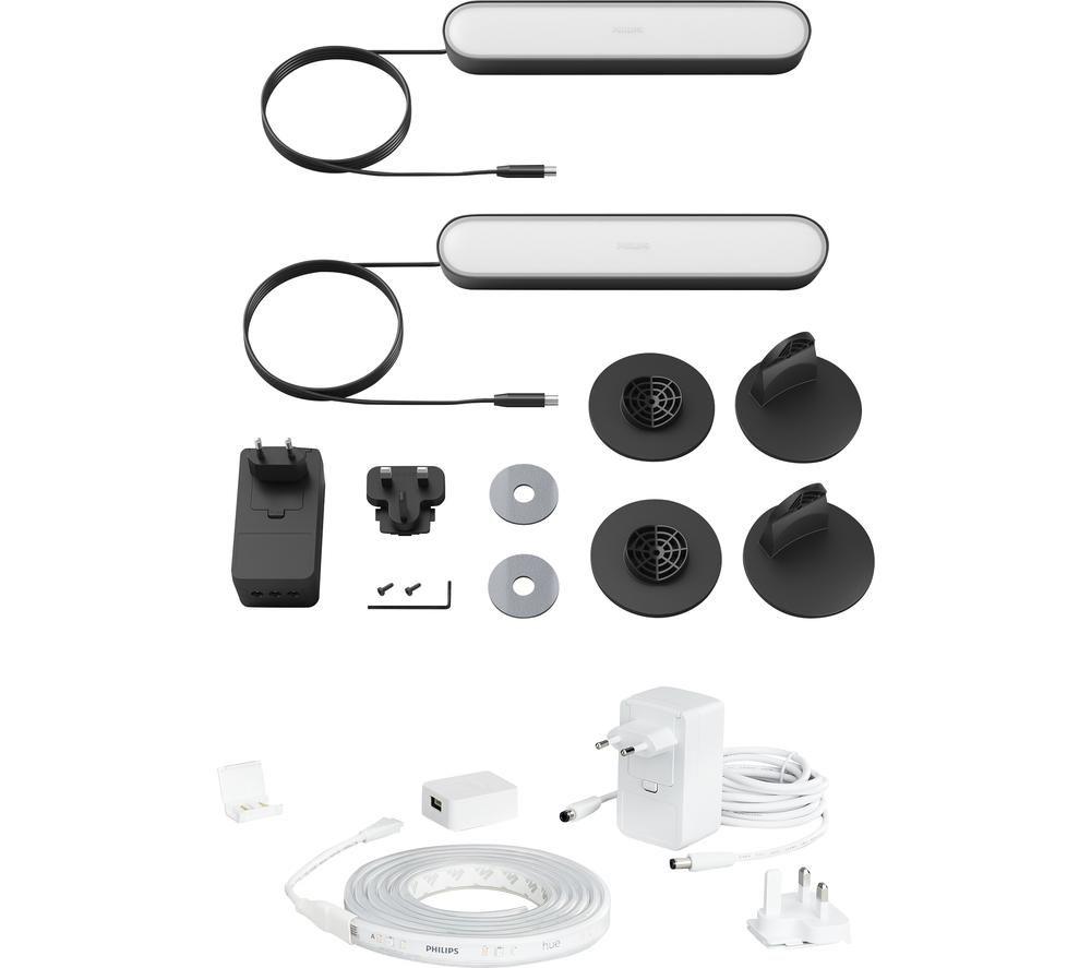 PHILIPS HUE Play White & Colour Ambiance Smart Light Bar Twin Pack with Lightstrip review