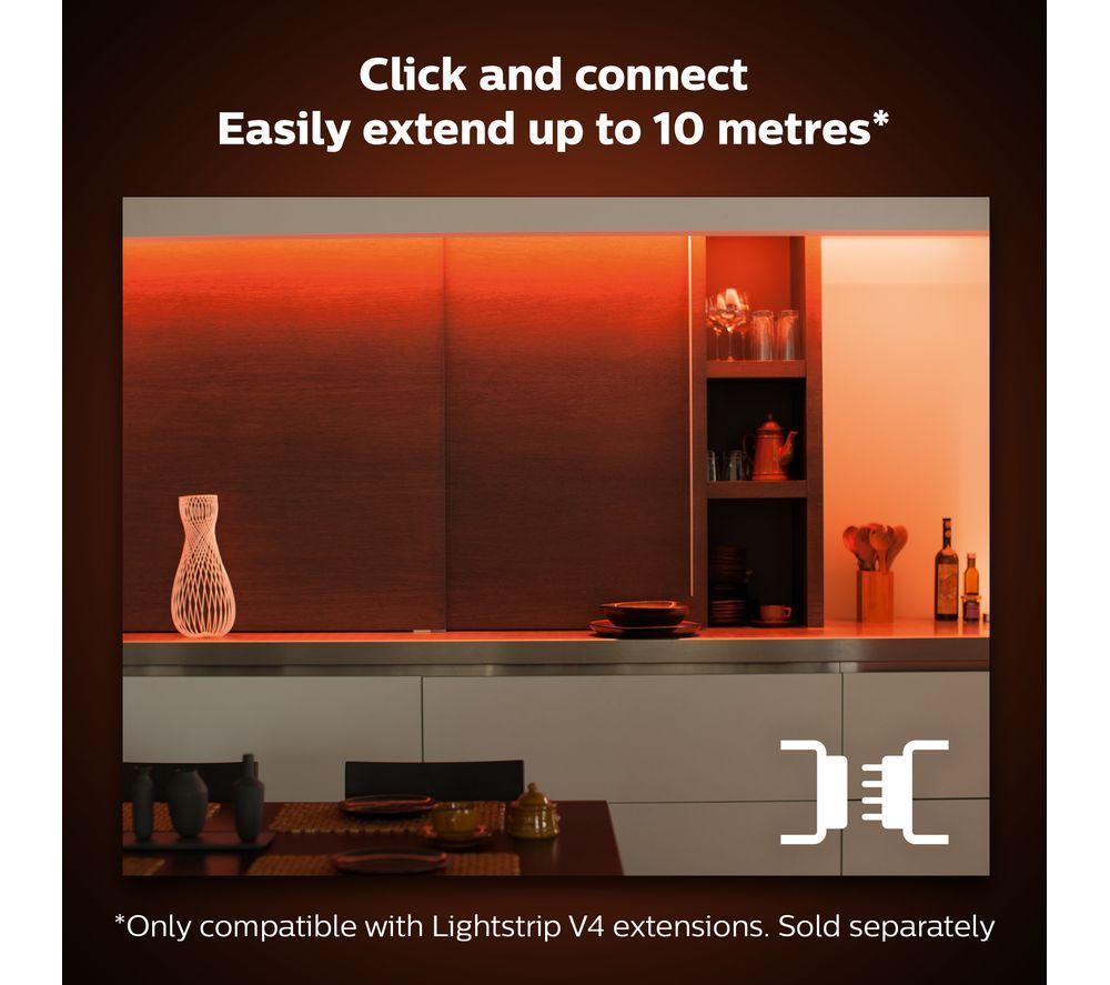 PHILIPS HUE Play White & Colour Ambiance Smart Light Bar Twin Pack with Lightstrip - Black & White image number 9 of 12