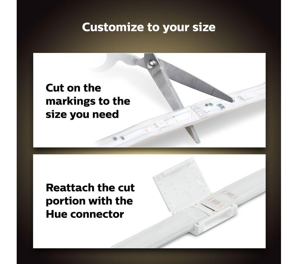 PHILIPS HUE Play White & Colour Ambiance Smart Light Bar Twin Pack with Lightstrip - Black & White image number 11 of 12