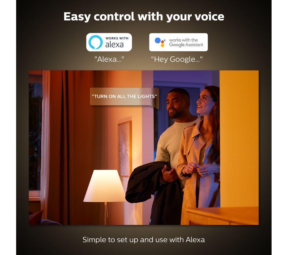 PHILIPS HUE Play White & Colour Ambiance Smart Light Bar Twin Pack with Lightstrip - Black & White image number 12 of 12