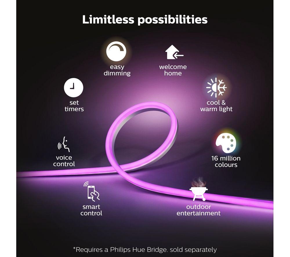 PHILIPS HUE White & Colour Ambiance Smart Outdoor LED Lightstrip - 5 m image number 3 of 10