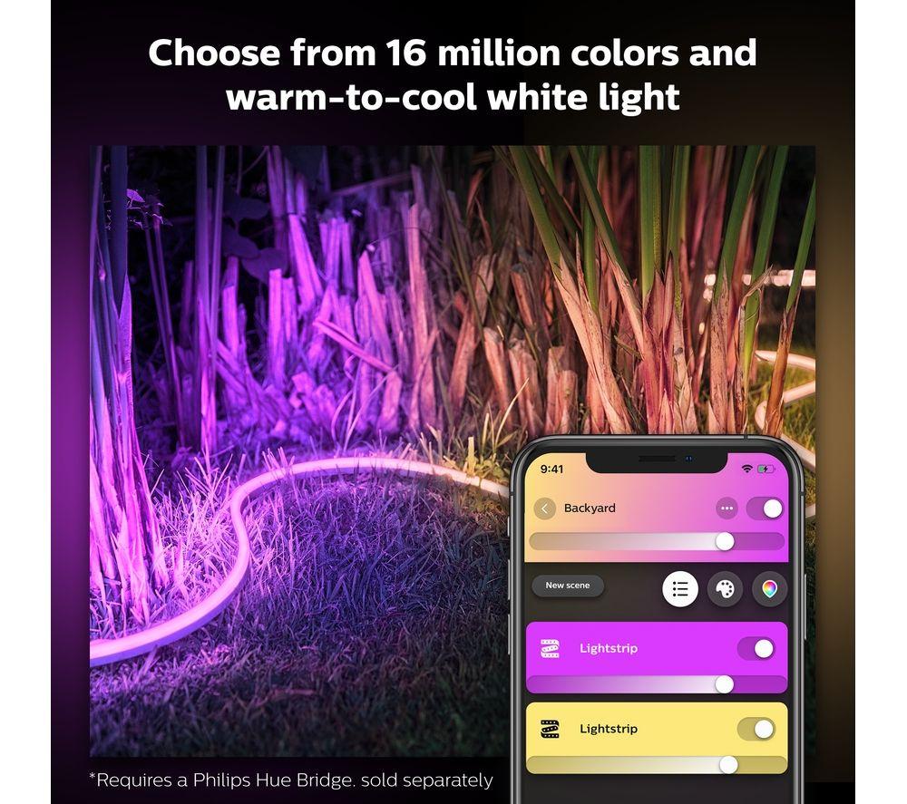PHILIPS HUE White & Colour Ambiance Smart Outdoor LED Lightstrip - 5 m image number 5 of 10