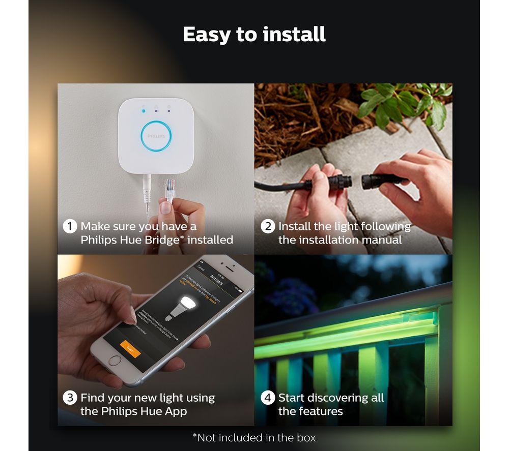 PHILIPS HUE White & Colour Ambiance Smart Outdoor LED Lightstrip - 5 m image number 7 of 10