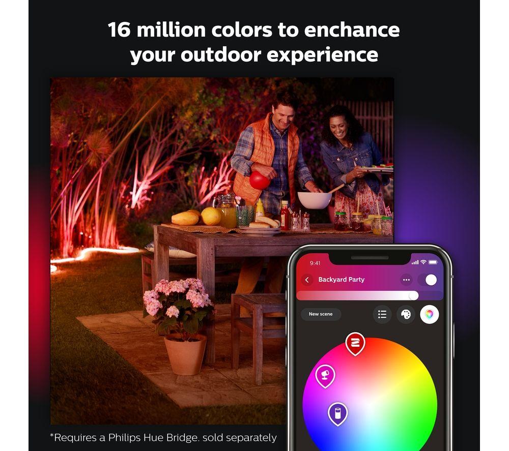 PHILIPS HUE White & Colour Ambiance Smart Outdoor LED Lightstrip - 5 m image number 8 of 10
