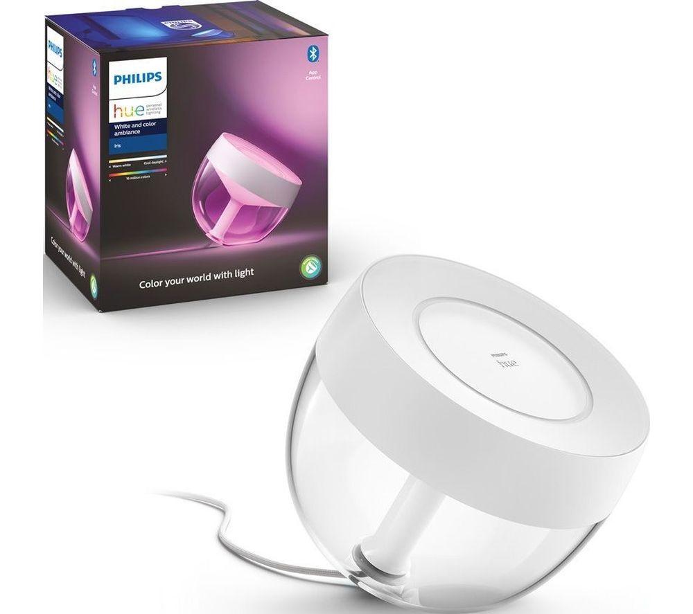 PHILIPS HUE Iris 20 White and Colour Ambiance Smart Table Lamp - White
