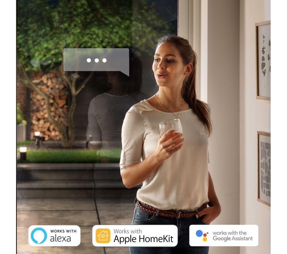 PHILIPS HUE Lily White & Colour Ambiance Smart Outdoor LED Spotlight Extension - Black image number 3 of 11