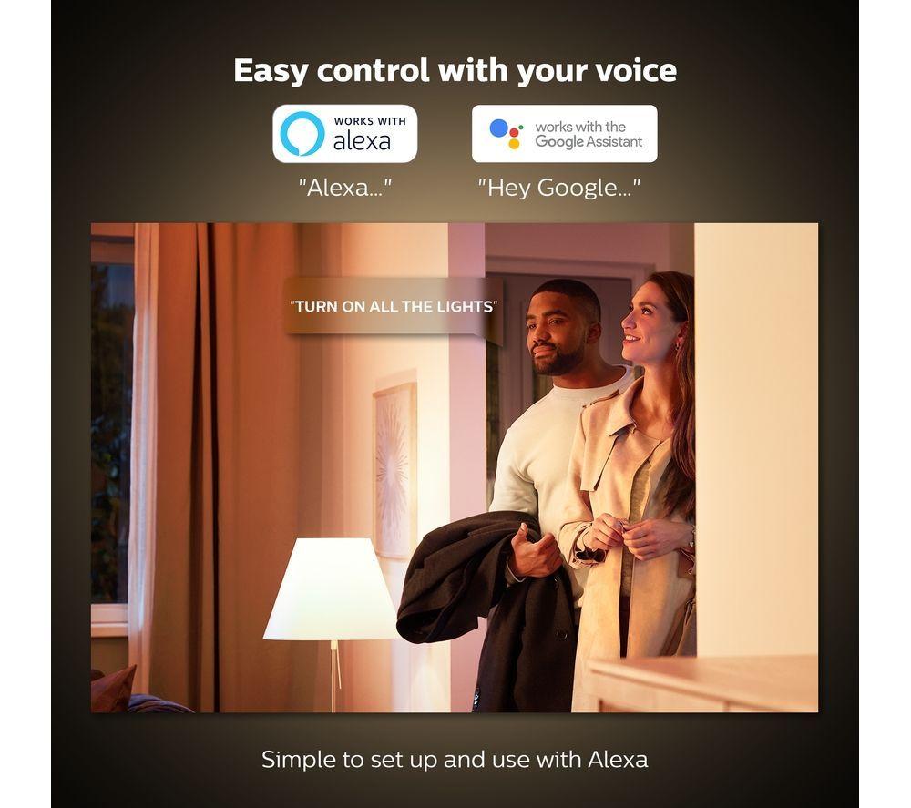 PHILIPS HUE Signe Gradient White & Colour Ambiance Smart LED Table Lamp - White image number 6 of 10