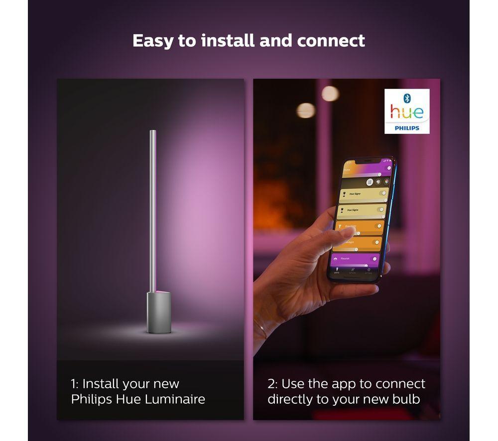 PHILIPS HUE Signe Gradient White & Colour Ambiance Smart LED Table Lamp - White image number 7 of 10