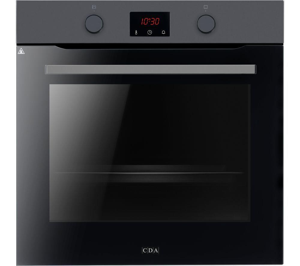 CDA SC050BL Built In Electric Single Oven with Pyrolytic Cleaning – Black – A+ Rated
