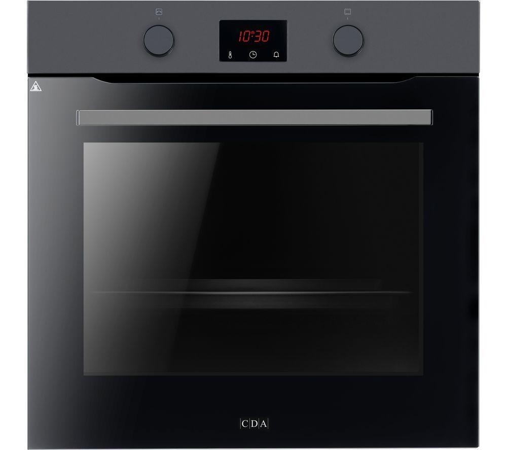 CDA SC050BL Electric Pyrolytic Oven – Matt Black, Black