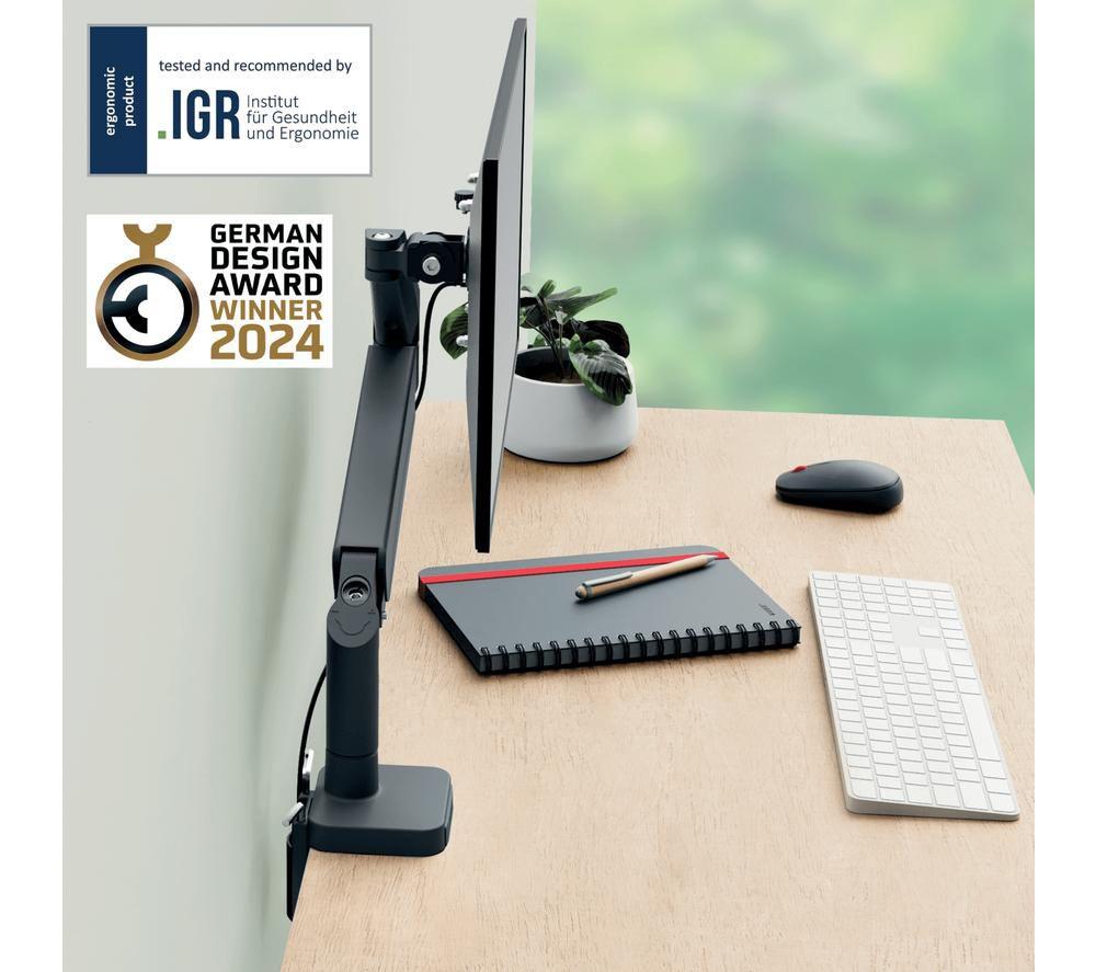 LEITZ Leitz Ergo Space Saving Single Monitor Arm Grey image number 5 of 7