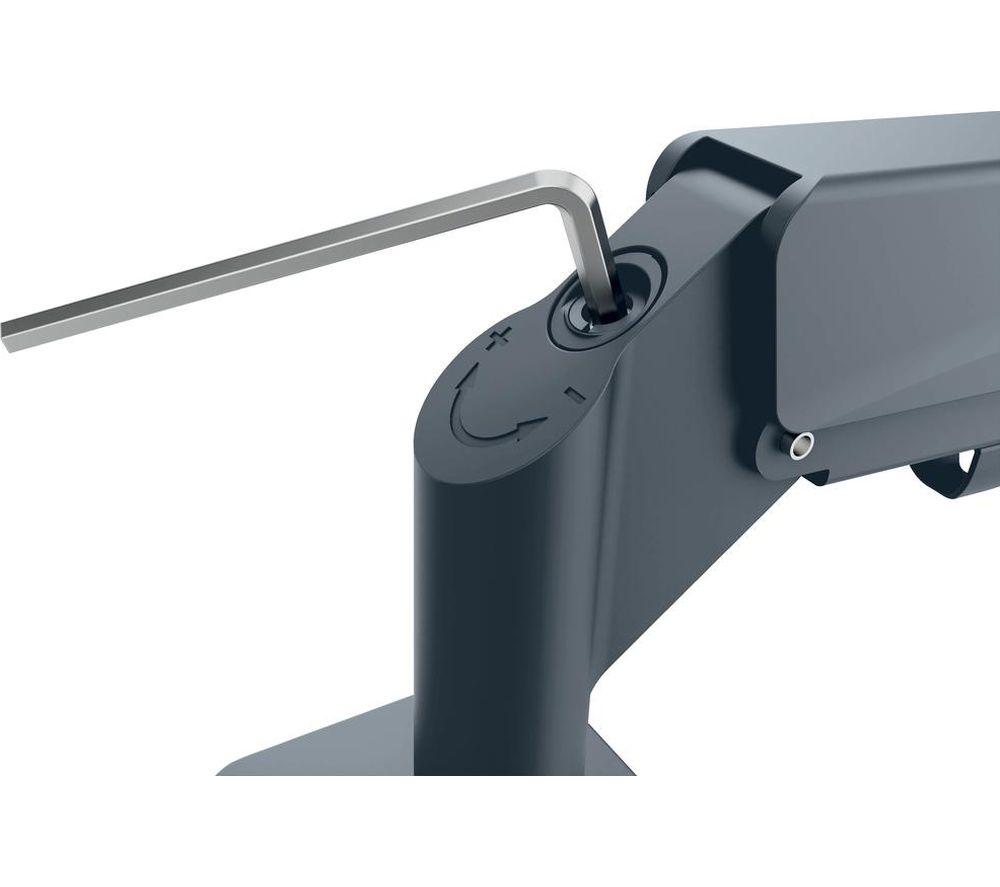 LEITZ Ergo Dual Arm Tilt & Swivel 17-32" Monitor Desk Mount Grey image number 2 of 9