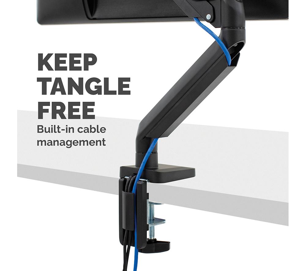 FELLOWES Platinum Single Arm Tilt & Swivel 40" Monitor Desk Mount image number 6 of 7