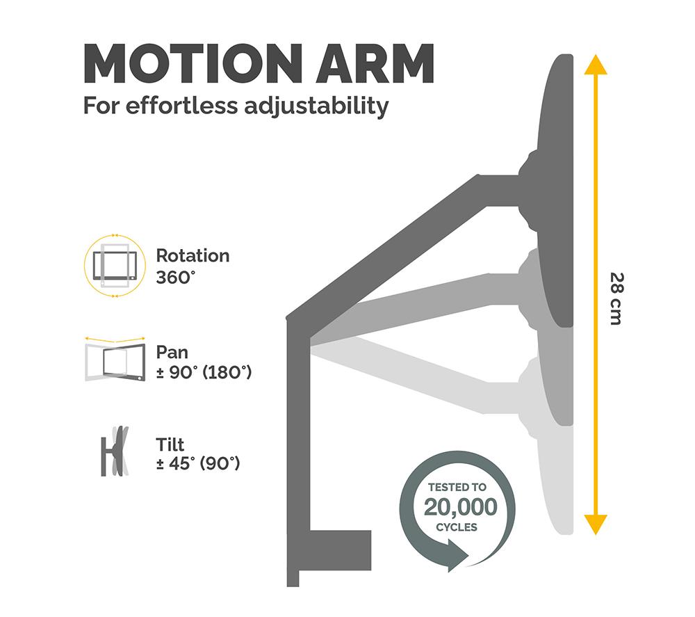FELLOWES Platinum Series Dual Arm Full Motion 40" Monitor Desk Mount image number 4 of 11