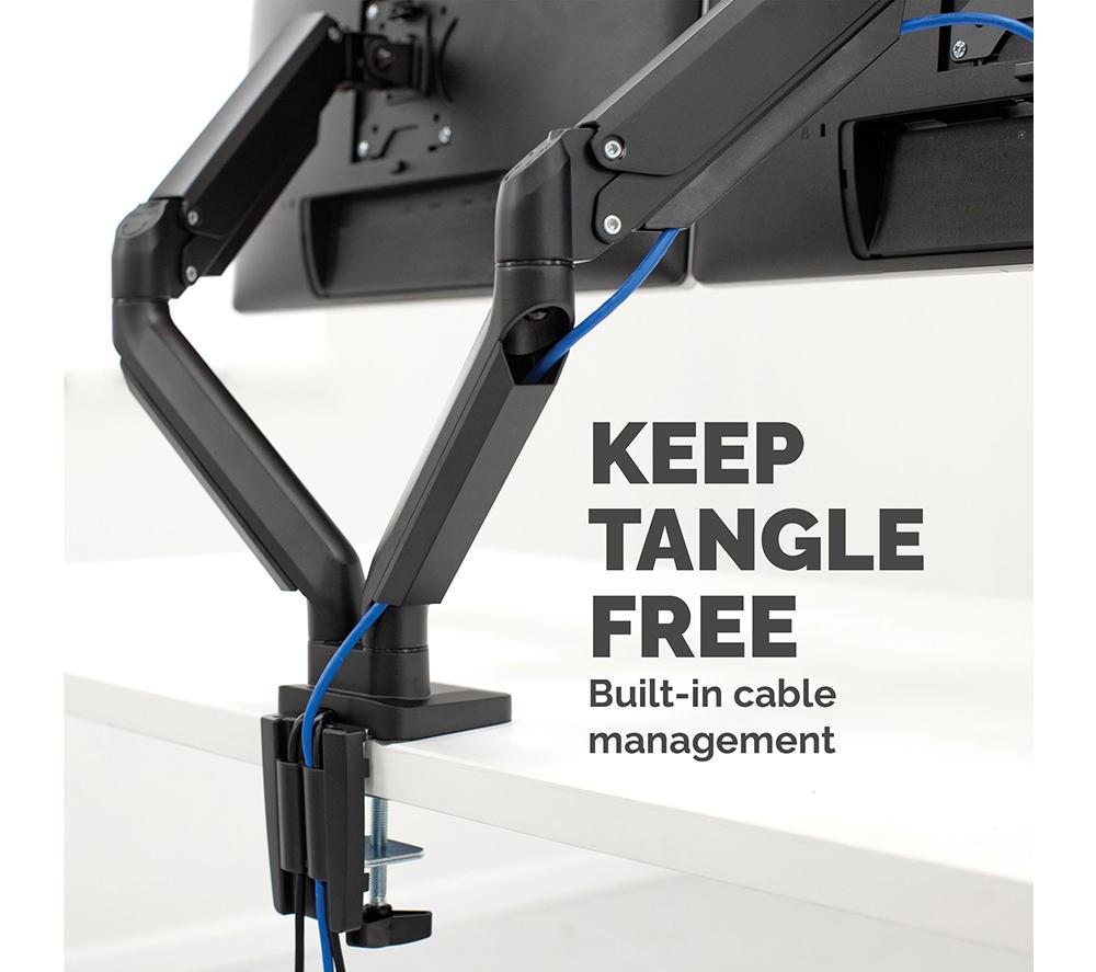 FELLOWES Platinum Series Dual Arm Full Motion 40" Monitor Desk Mount image number 7 of 11
